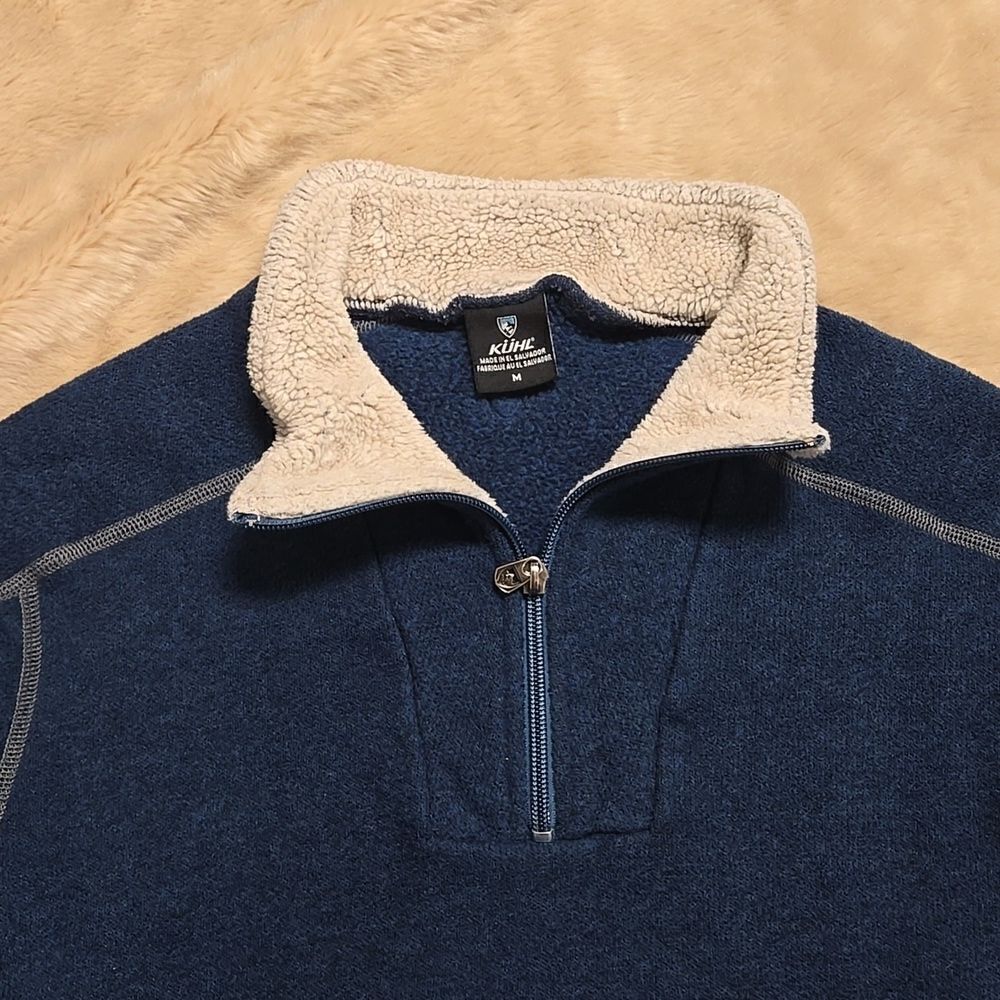 KUHL REVEL QUARTERāZIP MUTINY BLUE PULLOVER, SIZEāMEDIUM - Picture 2 of 11